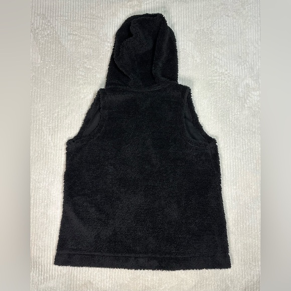 Kookaburra By Ugg Black Sherpa Hooded Vest/Jacket Women’s Size Large - Picture 5 of 11